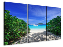 Laden Sie das Bild in den Galerie-Viewer, Leinwandbild 3-teilig Similan-Inseln