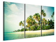 Laden Sie das Bild in den Galerie-Viewer, Leinwandbild 3-teilig Tobago Cays