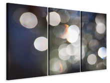 Laden Sie das Bild in den Galerie-Viewer, Leinwandbild 3-teilig Abstrakte Lichterpunkte