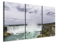 Laden Sie das Bild in den Galerie-Viewer, Leinwandbild 3-teilig Attraktion Niagara Fälle