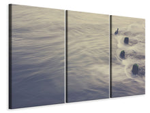 Laden Sie das Bild in den Galerie-Viewer, Leinwandbild 3-teilig Das mystische Meer