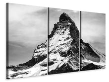Laden Sie das Bild in den Galerie-Viewer, Leinwandbild 3-teilig Das prachtvolle Matterhorn