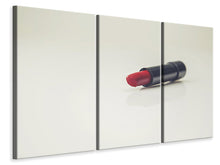 Laden Sie das Bild in den Galerie-Viewer, Leinwandbild 3-teilig Der Lippenstift