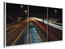 Laden Sie das Bild in den Galerie-Viewer, Leinwandbild 3-teilig Die Licht Wege