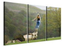 Laden Sie das Bild in den Galerie-Viewer, Leinwandbild 3-teilig Echtes Naturerlebnis