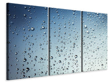 Laden Sie das Bild in den Galerie-Viewer, Leinwandbild 3-teilig Ein Wand aus Regen