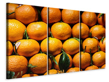Laden Sie das Bild in den Galerie-Viewer, Leinwandbild 3-teilig Frische Orangen