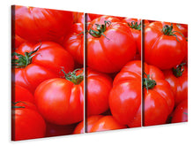 Laden Sie das Bild in den Galerie-Viewer, Leinwandbild 3-teilig Frische Tomaten