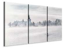 Laden Sie das Bild in den Galerie-Viewer, Leinwandbild 3-teilig Gmunden Schloss Ort