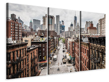 Laden Sie das Bild in den Galerie-Viewer, Leinwandbild 3-teilig Irgendwo in Manhattan