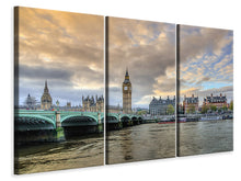 Laden Sie das Bild in den Galerie-Viewer, Leinwandbild 3-teilig London UK
