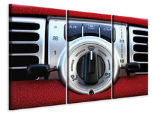 Laden Sie das Bild in den Galerie-Viewer, Leinwandbild 3-teilig Lüftungsgitter XXL