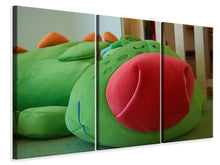 Laden Sie das Bild in den Galerie-Viewer, Leinwandbild 3-teilig Mein Drachen