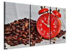 Laden Sie das Bild in den Galerie-Viewer, Leinwandbild 3-teilig Meine Kaffeepause