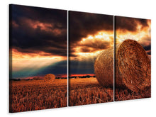 Laden Sie das Bild in den Galerie-Viewer, Leinwandbild 3-teilig Mystische Landschaft