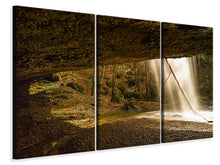 Laden Sie das Bild in den Galerie-Viewer, Leinwandbild 3-teilig Natur Dusche