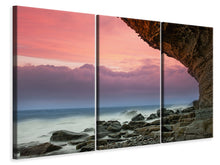 Laden Sie das Bild in den Galerie-Viewer, Leinwandbild 3-teilig Naturschönheit Meer