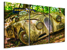 Laden Sie das Bild in den Galerie-Viewer, Leinwandbild 3-teilig Oldtimer in XL