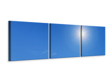 Laden Sie das Bild in den Galerie-Viewer, Panorama Leinwandbild 3-teilig Beste Wetterlage