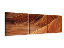 Laden Sie das Bild in den Galerie-Viewer, Panorama Leinwandbild 3-teilig Die Bewegung