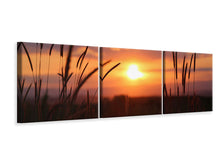 Laden Sie das Bild in den Galerie-Viewer, Panorama Leinwandbild 3-teilig Entzückender Sonnenuntergang