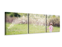 Laden Sie das Bild in den Galerie-Viewer, Panorama Leinwandbild 3-teilig Kleine Fee