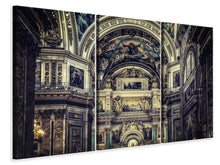 Laden Sie das Bild in den Galerie-Viewer, Leinwandbild 3-teilig Prachtvolle Kirche