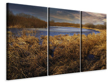 Laden Sie das Bild in den Galerie-Viewer, Leinwandbild 3-teilig Raue Naturlandschaft