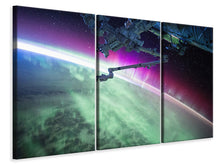 Laden Sie das Bild in den Galerie-Viewer, Leinwandbild 3-teilig Spektakuläres Satelliten Bild