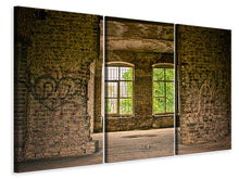 Laden Sie das Bild in den Galerie-Viewer, Leinwandbild 3-teilig Stein Haus