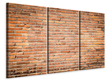 Laden Sie das Bild in den Galerie-Viewer, Leinwandbild 3-teilig Wand aus Steinen