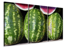 Laden Sie das Bild in den Galerie-Viewer, Leinwandbild 3-teilig Wassermelonen