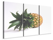 Laden Sie das Bild in den Galerie-Viewer, Leinwandbild 3-teilig XL Ananas