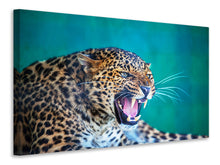 Laden Sie das Bild in den Galerie-Viewer, Leinwandbild Achtung Leopard