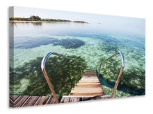 Laden Sie das Bild in den Galerie-Viewer, Leinwandbild Bad im Meer