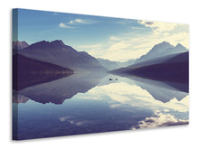 Laden Sie das Bild in den Galerie-Viewer, Leinwandbild Bergspiegelung