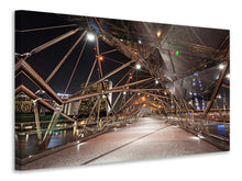 Laden Sie das Bild in den Galerie-Viewer, Leinwandbild Brückenlichter