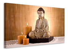 Laden Sie das Bild in den Galerie-Viewer, Leinwandbild Buddha in der Meditation