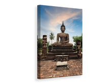 Laden Sie das Bild in den Galerie-Viewer, Leinwandbild Buddha Statue