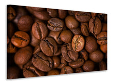 Laden Sie das Bild in den Galerie-Viewer, Leinwandbild Close Up Kaffeebohnen