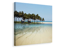 Laden Sie das Bild in den Galerie-Viewer, Leinwandbild Das Meer und die Insel