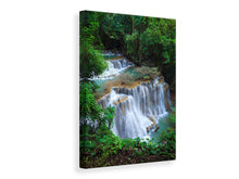 Laden Sie das Bild in den Galerie-Viewer, Leinwandbild Deep Forest Waterfall