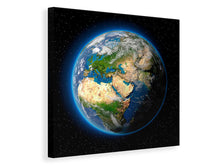 Laden Sie das Bild in den Galerie-Viewer, Leinwandbild Die Erde als Planet