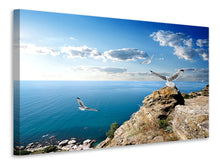 Laden Sie das Bild in den Galerie-Viewer, Leinwandbild Die Möwen und das Meer