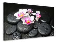 Laden Sie das Bild in den Galerie-Viewer, Leinwandbild Feng-Shui-Orchidee Zen