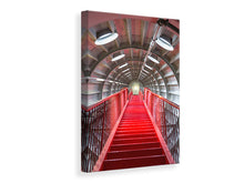 Laden Sie das Bild in den Galerie-Viewer, Leinwandbild Futuristische Treppe