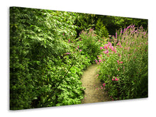 Laden Sie das Bild in den Galerie-Viewer, Leinwandbild Gartenweg