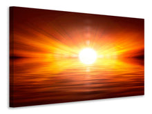Laden Sie das Bild in den Galerie-Viewer, Leinwandbild Glühender Sonnenuntergang