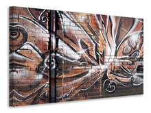 Laden Sie das Bild in den Galerie-Viewer, Leinwandbild Graffiti Mauer