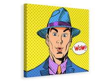 Laden Sie das Bild in den Galerie-Viewer, Leinwandbild Pop Art Wow